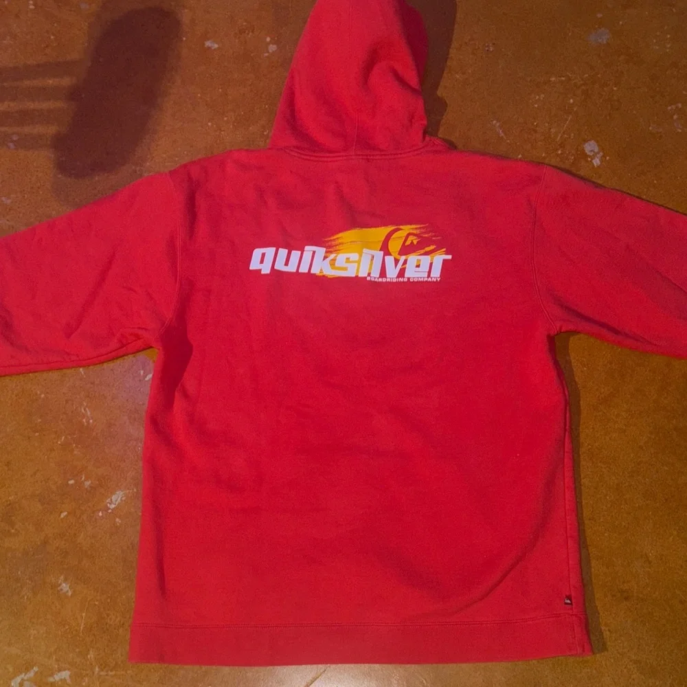 Vintage Quiksilver Bold Red Hoodie - Picture 5 of 7